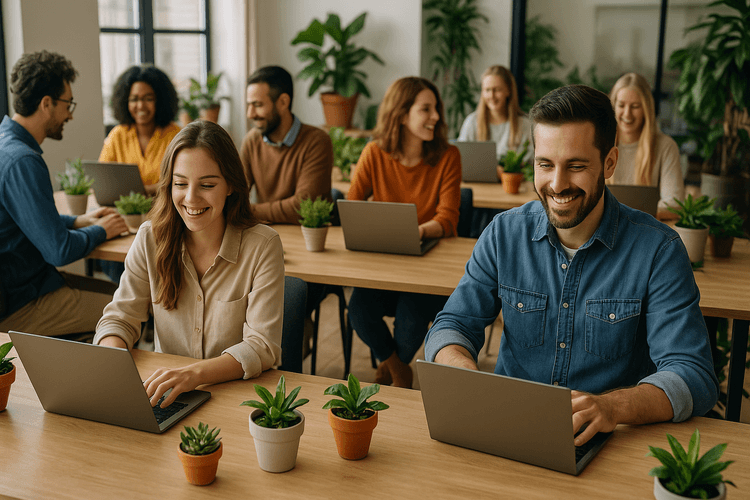 Persona usando la app GrowersGo